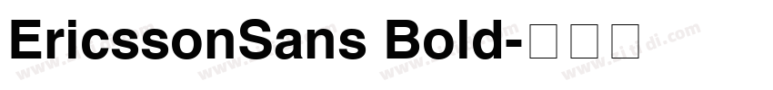 EricssonSans Bold字体转换